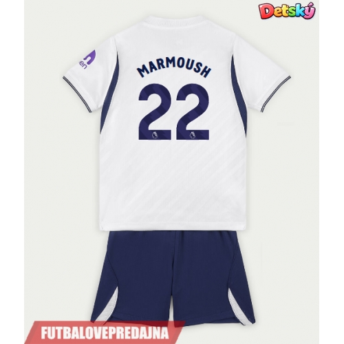 Lacne Dětský Futbalové dres Tottenham Hotspur Omar Marmoush #22 2026-27 Krátky Rukáv - Domáci (+ trenírky)